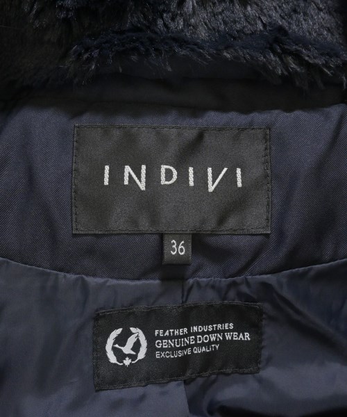 INDIVI（インディヴィ）ダウンコート 紺 サイズ:36(S位) レディース/2200725411084