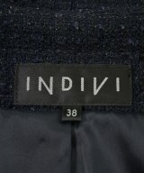INDIVI（インディヴィ）ノーカラージャケット 紺 サイズ:38(M位) レディース/2200729395021