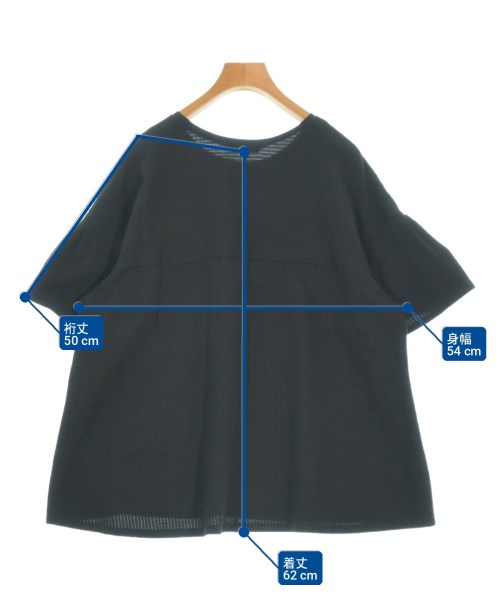 INDIVI（インディヴィ）Tシャツ・カットソー 黒 サイズ:13(XL位) レディース/2200735368040