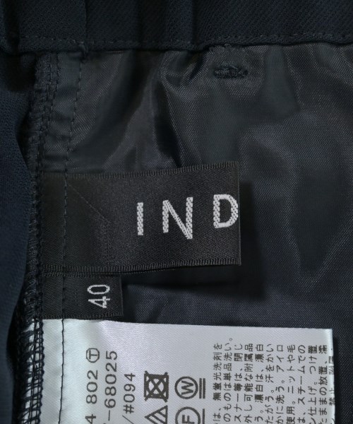 INDIVI（インディヴィ）スラックス 紺 サイズ:40(L位) レディース/2200720685138