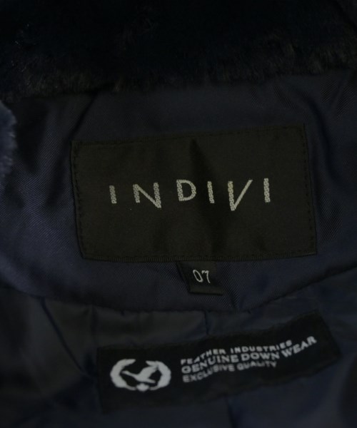 INDIVI（インディヴィ）ダウンコート 紺 サイズ:07(S位) レディース/2200731343010
