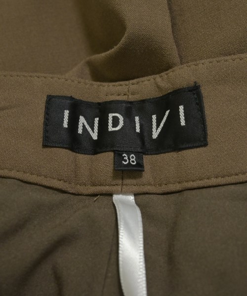 INDIVI（インディヴィ）スラックス 茶 サイズ:38(M位) レディース/2200727346063