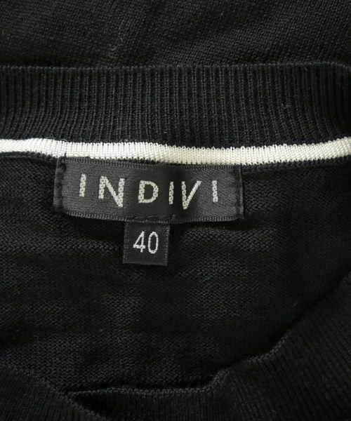 INDIVI（インディヴィ）カーディガン 黒 サイズ:40(L位) レディース/2200713789102