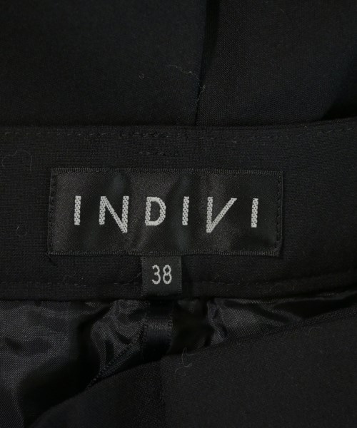 INDIVI（インディヴィ）スラックス 黒 サイズ:38(M位) レディース/2200717422166