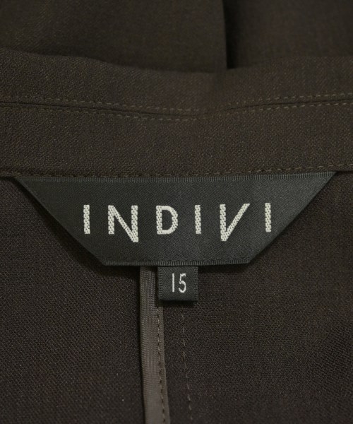 INDIVI（インディヴィ）カジュアルジャケット 茶 サイズ:15(XXL位) レディース/2200722964040