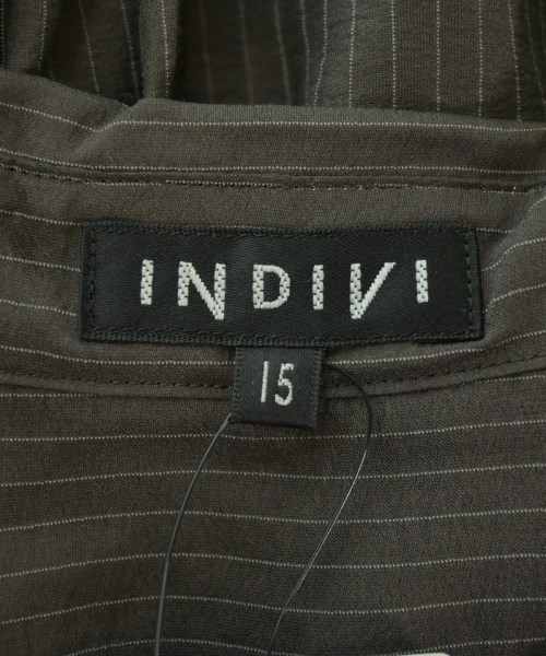 INDIVI（インディヴィ）カジュアルシャツ 茶 サイズ:15(XXL位) レディース/2200722964170