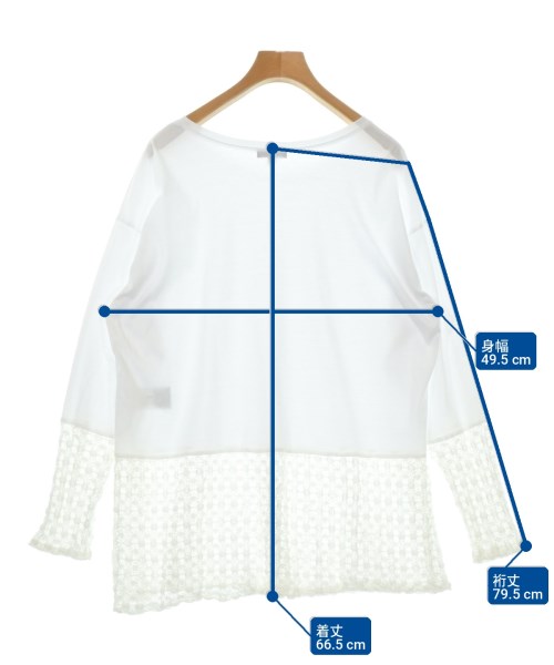 INDIVI（インディヴィ）Tシャツ・カットソー 白 サイズ:13(XL位) レディース/2200723909125