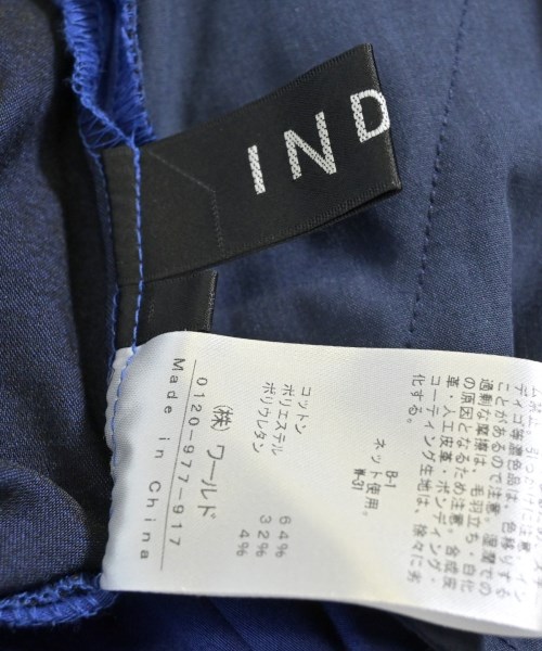 INDIVI（インディヴィ）クロップドパンツ 青 サイズ:05(XS位) レディース/2200681849013
