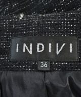 INDIVI（インディヴィ）ノーカラージャケット 黒 サイズ:36(S位) レディース/2200682918060