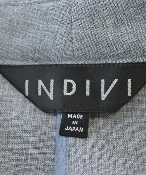 INDIVI（インディヴィ）ノーカラージャケット グレー サイズ:36(S位) レディース/2200682918077