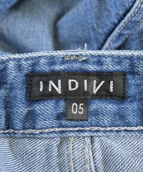 INDIVI（インディヴィ）デニムパンツ 青 サイズ:05(XS位) レディース/2200682918091