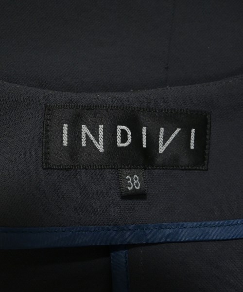 INDIVI（インディヴィ）ノーカラージャケット 紺 サイズ:38(M位) レディース/2200683849011
