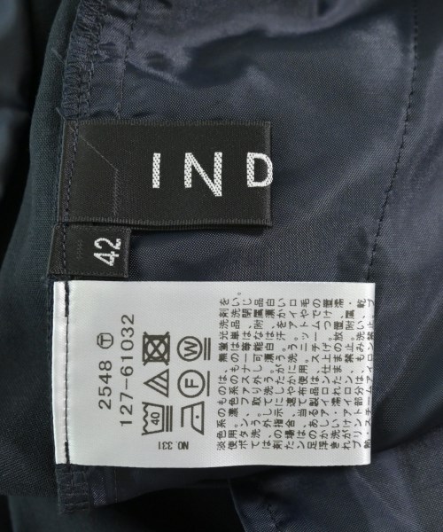 INDIVI（インディヴィ）スラックス 紺 サイズ:42(XL位) レディース/2200690097177