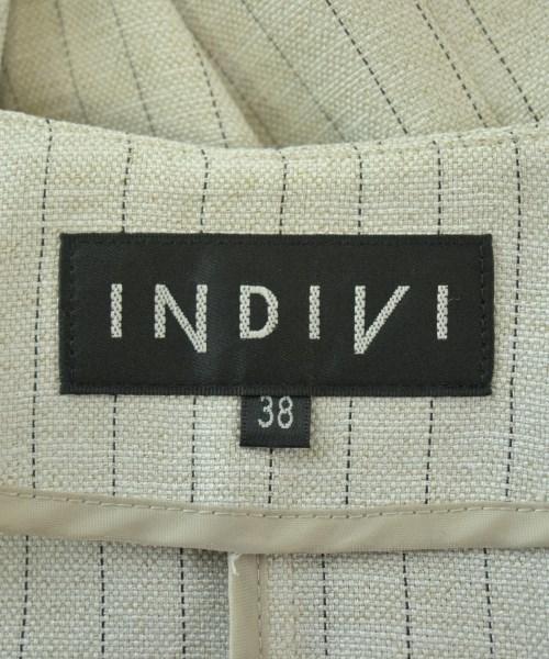INDIVI（インディヴィ）ノーカラージャケット グレー サイズ:38(M位) レディース/2200686083047
