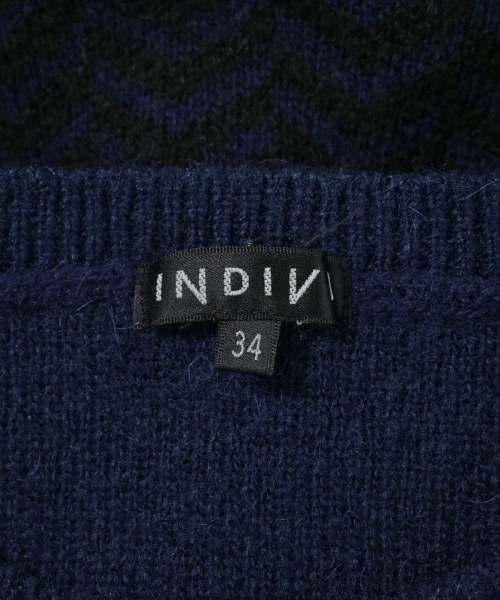 INDIVI（インディヴィ）ニット・セーター 紺 サイズ:34(XS位) レディース/2200680403063