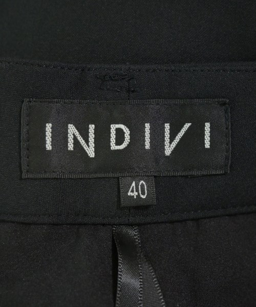 INDIVI（インディヴィ）スラックス 黒 サイズ:40(L位) レディース/2200682492027