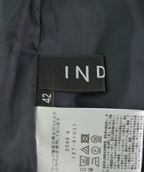 INDIVI（インディヴィ）スラックス 黒 サイズ:42(XL位) レディース/2200682492041