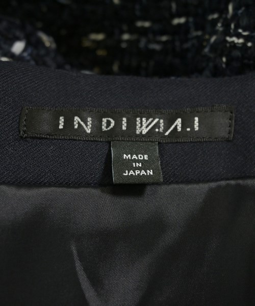 INDIVI（インディヴィ）ひざ丈スカート 紺 サイズ:13(XL位) レディース/2200682492157