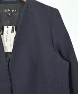 INDIVI（インディヴィ）ノーカラージャケット 紺 サイズ:40(L位) レディース/2200682492188