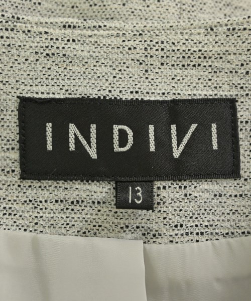INDIVI（インディヴィ）ノーカラージャケット グレー サイズ:13(XL位) レディース/2200682492195