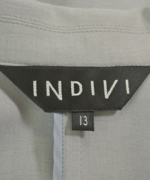 INDIVI（インディヴィ）テーラードジャケット グレー サイズ:13(XL位) レディース/2200682492249