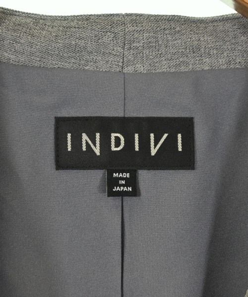 INDIVI（インディヴィ）カジュアルジャケット グレー サイズ:13(XL位) レディース/2200683476040