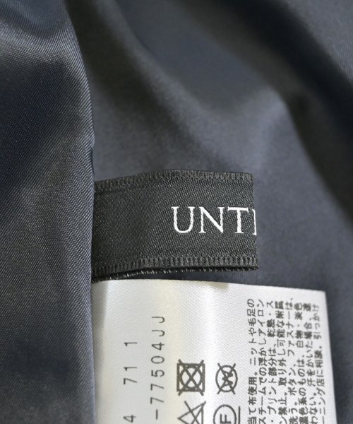 UNTITLED（アンタイトル）ひざ丈スカート 紺 サイズ:3(L位) レディース/2200633299101