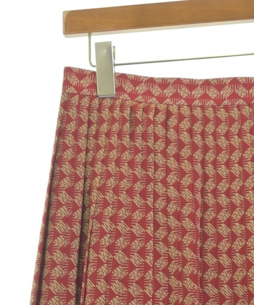 UNTITLED（アンタイトル）ロング・マキシ丈スカート 赤 サイズ:3(L位) レディース/2200619116095