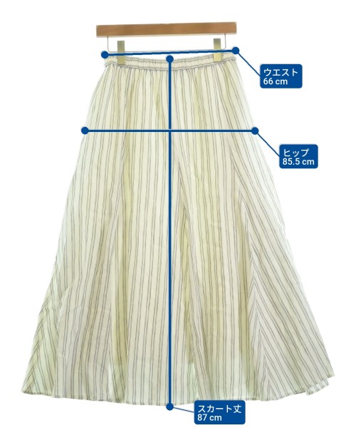 UNTITLED（アンタイトル）ロング・マキシ丈スカート 白 サイズ:2(M位) レディース/2200619116101