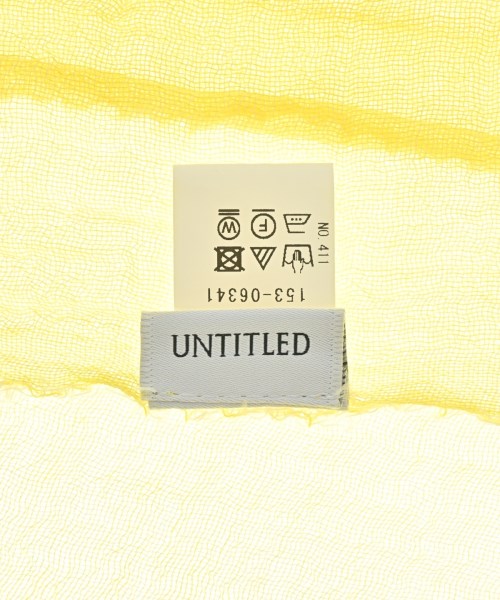 UNTITLED（アンタイトル）ストール 黄 サイズ:- レディース/2200623130087