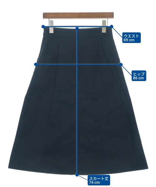 UNTITLED（アンタイトル）ロング・マキシ丈スカート 紺 サイズ:2(M位) レディース/2200622041612