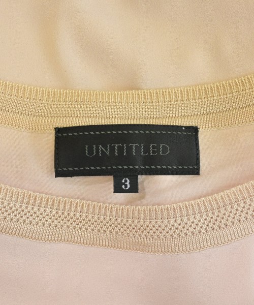 UNTITLED（アンタイトル）ブラウス ベージュ サイズ:3(L位) レディース/2200622416021