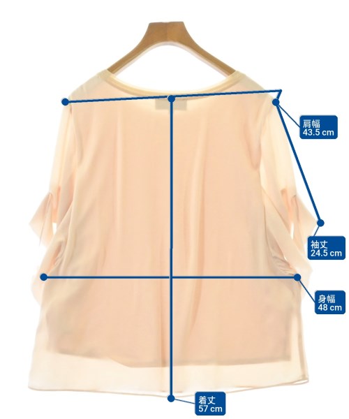 UNTITLED（アンタイトル）ブラウス ベージュ サイズ:3(L位) レディース/2200622416021