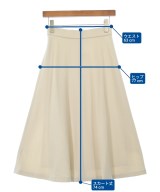 UNTITLED（アンタイトル）ロング・マキシ丈スカート 白 サイズ:0(XS位) レディース/2200635799036