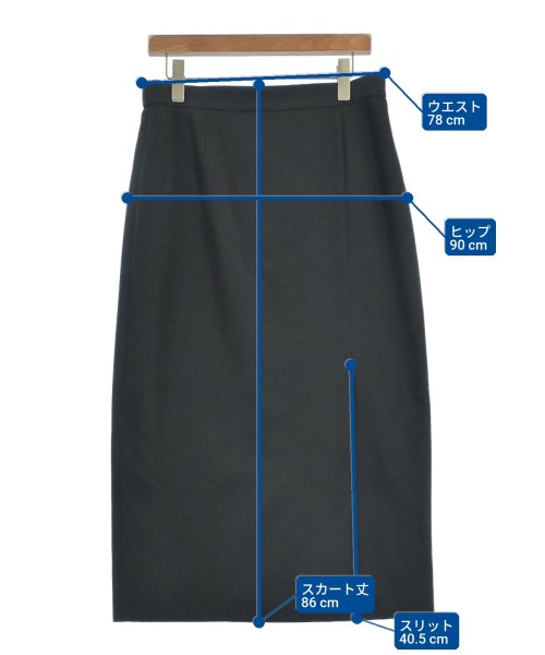 UNTITLED（アンタイトル）ロング・マキシ丈スカート 黒 サイズ:42(L位) レディース/2200635651068