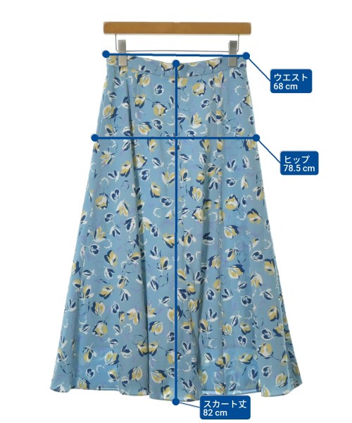 UNTITLED（アンタイトル）ロング・マキシ丈スカート 青 サイズ:2(M位) レディース/2200622417059