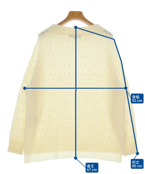 UNTITLED（アンタイトル）ニット・セーター 白 サイズ:2(M位) レディース/2200622417141