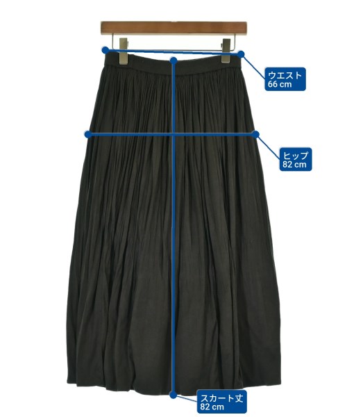 UNTITLED（アンタイトル）ロング・マキシ丈スカート グレー サイズ:2(M位) レディース/2200620244206