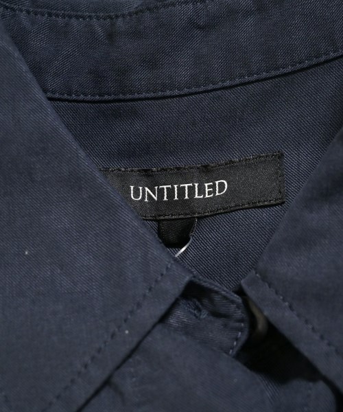 UNTITLED（アンタイトル）カジュアルシャツ 紺 サイズ:2(M位) レディース/2200620244251