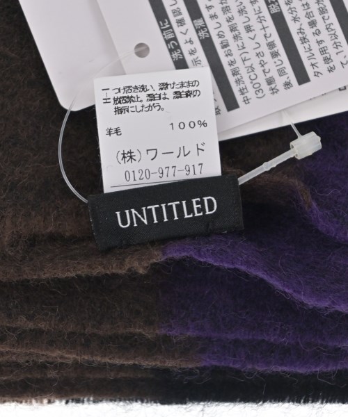 UNTITLED（アンタイトル）ストール 紫 サイズ:- レディース/2200620244626