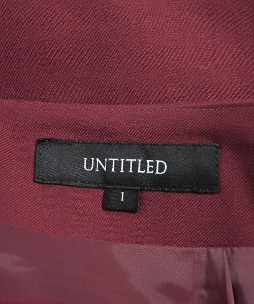 UNTITLED（アンタイトル）ロング・マキシ丈スカート 赤 サイズ:1(S位) レディース/2200623057049