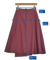 UNTITLED（アンタイトル）ロング・マキシ丈スカート 赤 サイズ:1(S位) レディース/2200623057049