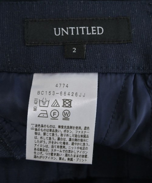 UNTITLED（アンタイトル）スラックス 紺 サイズ:2(M位) レディース/2200624960027