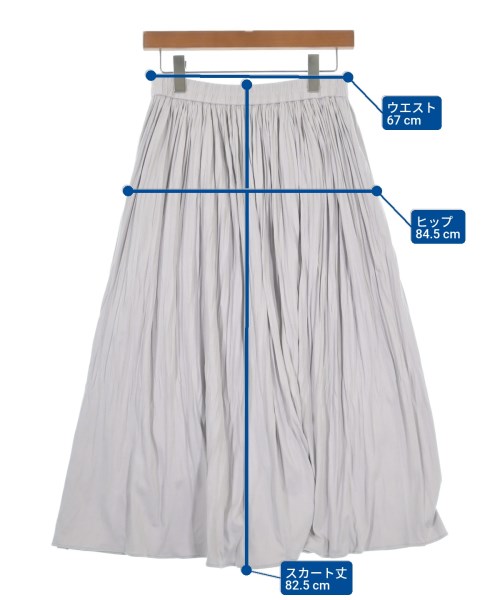 UNTITLED（アンタイトル）ロング・マキシ丈スカート グレー サイズ:2(M位) レディース/2200638587043