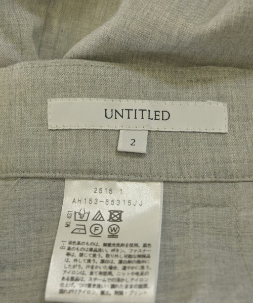 UNTITLED（アンタイトル）スラックス グレー サイズ:2(M位) レディース/2200626749033