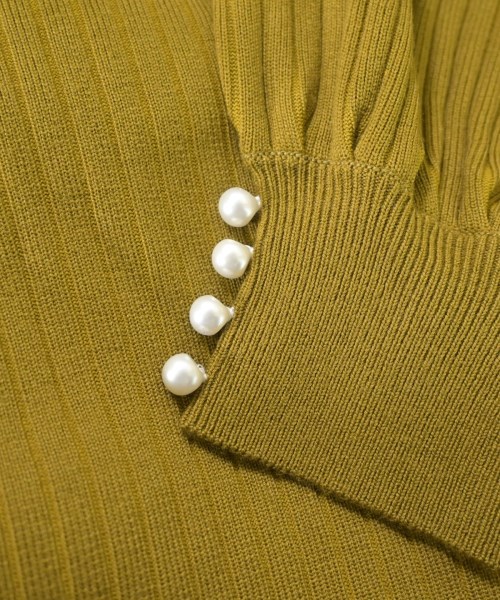 UNTITLED（アンタイトル）ニット・セーター 黄 サイズ:0(XS位) レディース/2200620992350