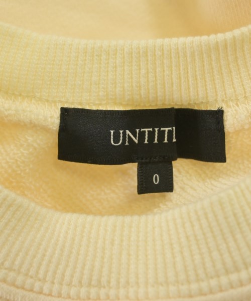 UNTITLED（アンタイトル）スウェット 黄 サイズ:0(XS位) レディース/2200620992435