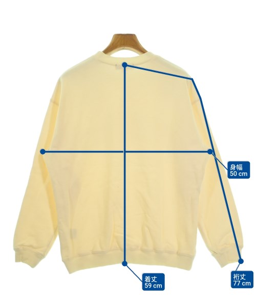 UNTITLED（アンタイトル）スウェット 黄 サイズ:0(XS位) レディース/2200620992435