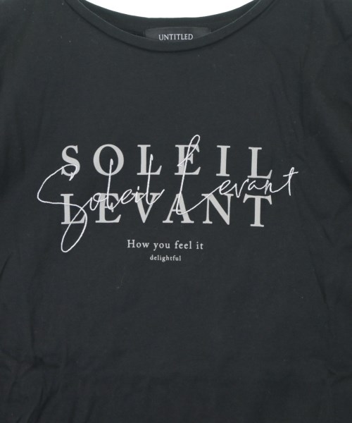 UNTITLED（アンタイトル）Tシャツ・カットソー 黒 サイズ:1(S位) レディース/2200620992565