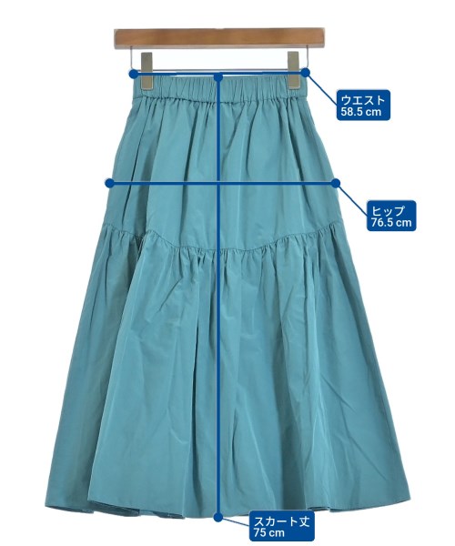 UNTITLED（アンタイトル）ロング・マキシ丈スカート 緑 サイズ:XXS レディース/2200620992886